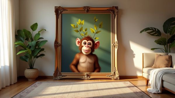 Transformez votre décoration intérieure avec un tableau singe
